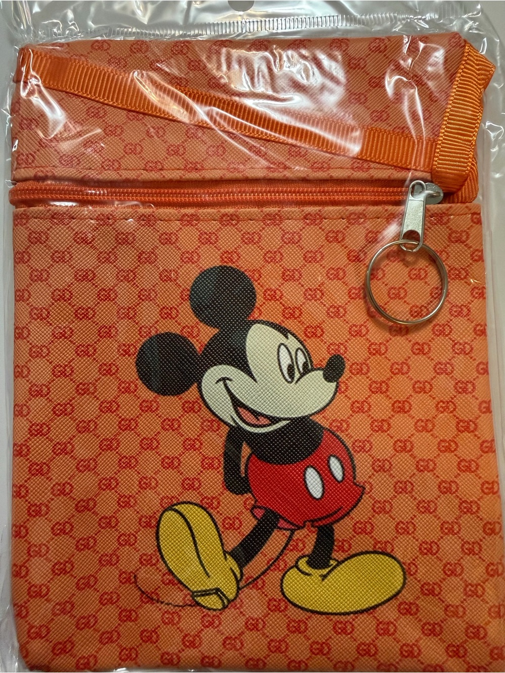 Mickey-Inspired Crossbody Bag | Orange